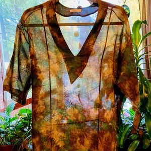 6397 stunning ultra sheer sheath dress